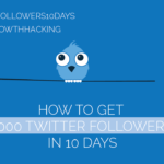 #Twitter Day 1 – Get 1,000 Twitter Followers in 10 Days [#1kfollowers10days #GrowthHacking]