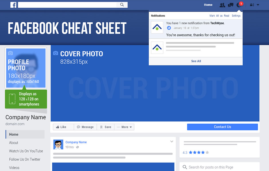 Facebook Image Cheat Sheet