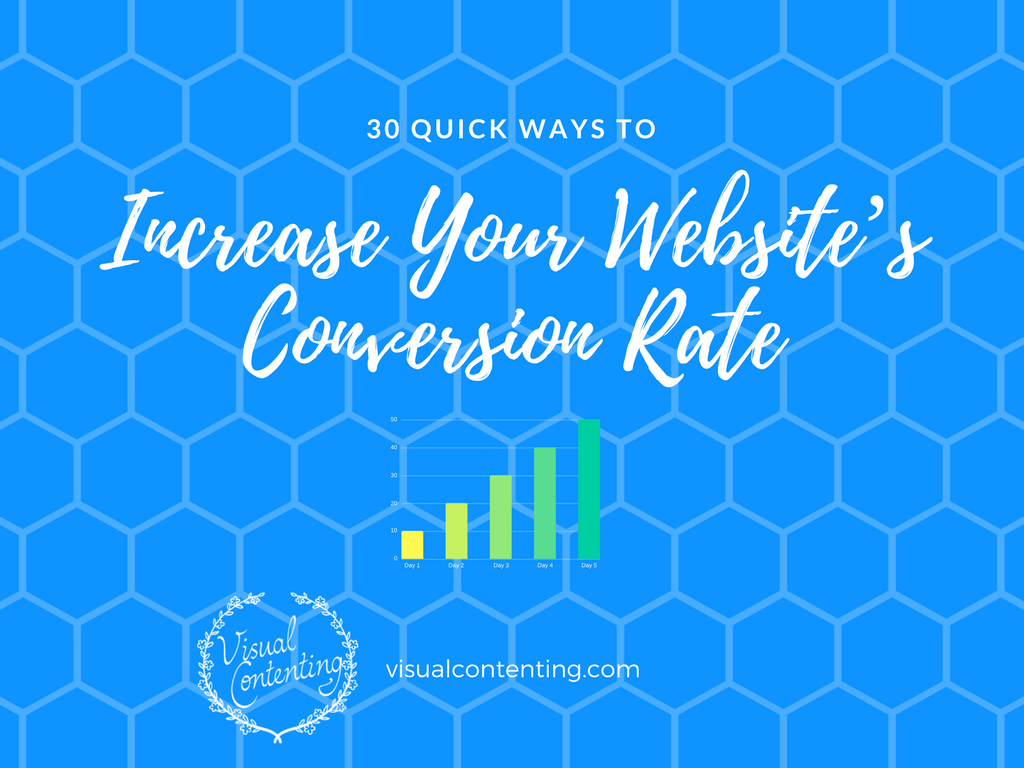 30 Quick Ways to Increase Your Website’s Conversion Rate