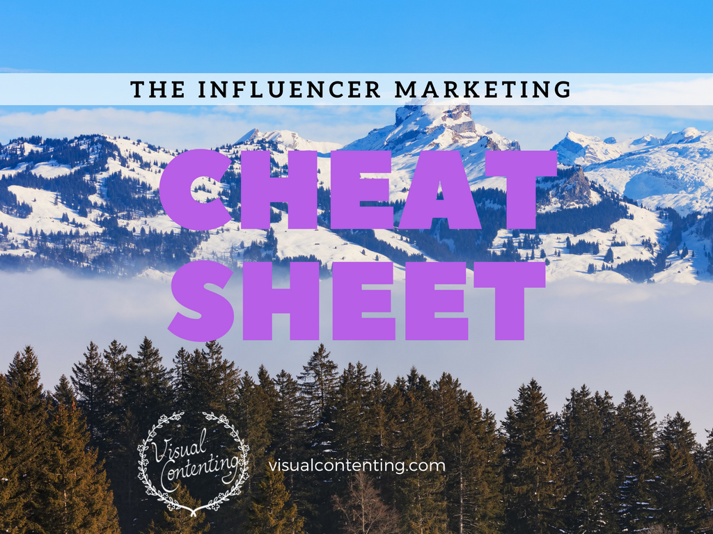 The Influencer Marketing Cheat Sheet