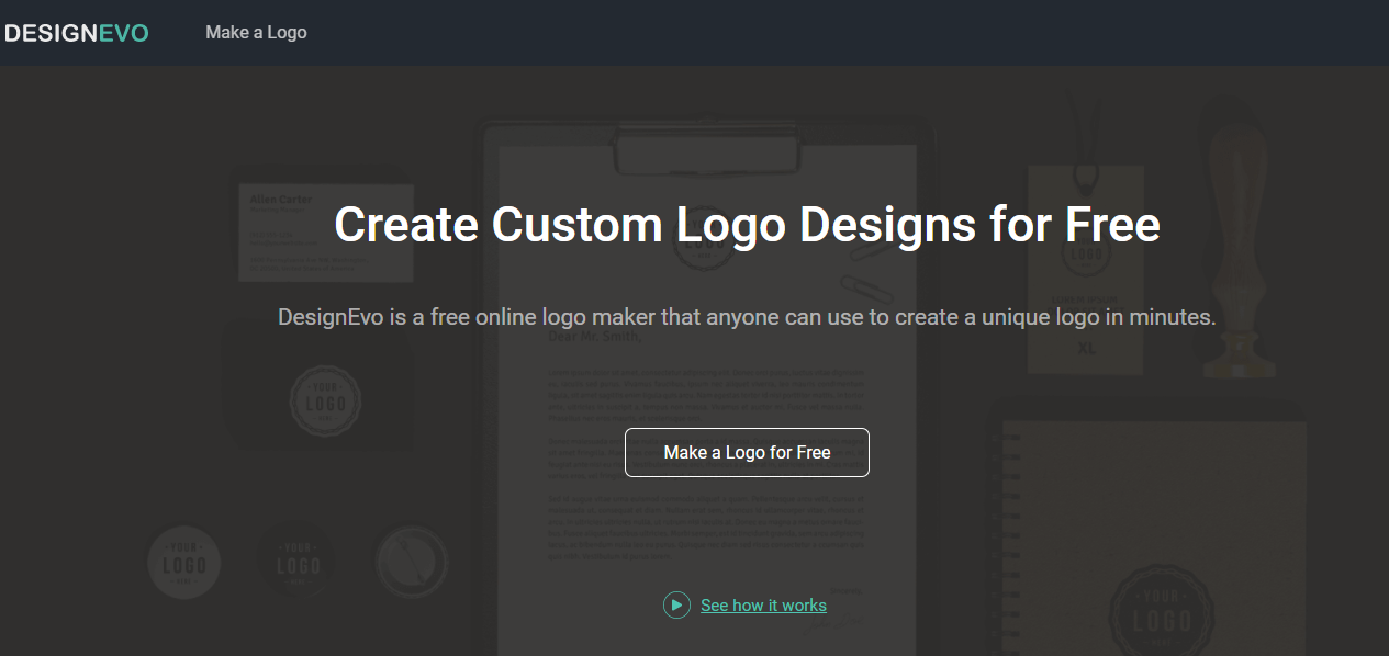 Make a Custom Logo with DesignEvo