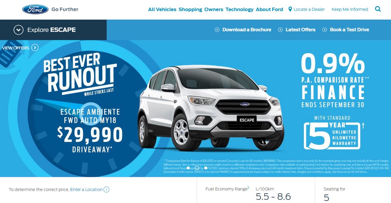 Ford Webpage