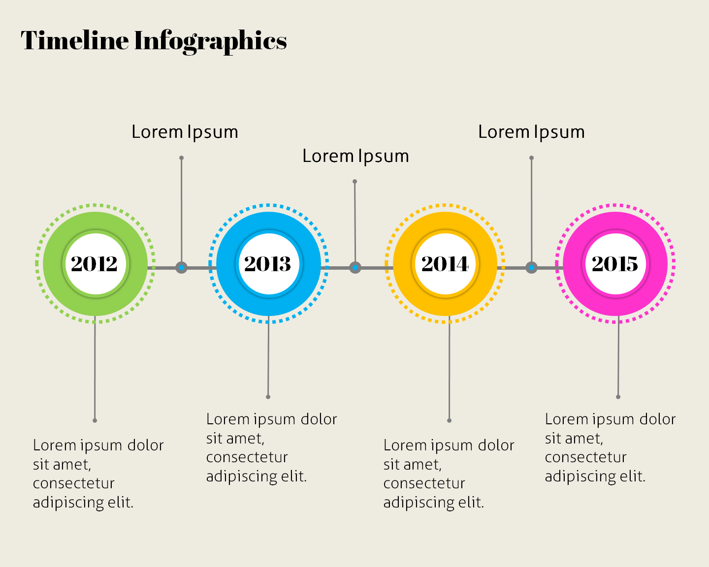 infographic timeline ppt