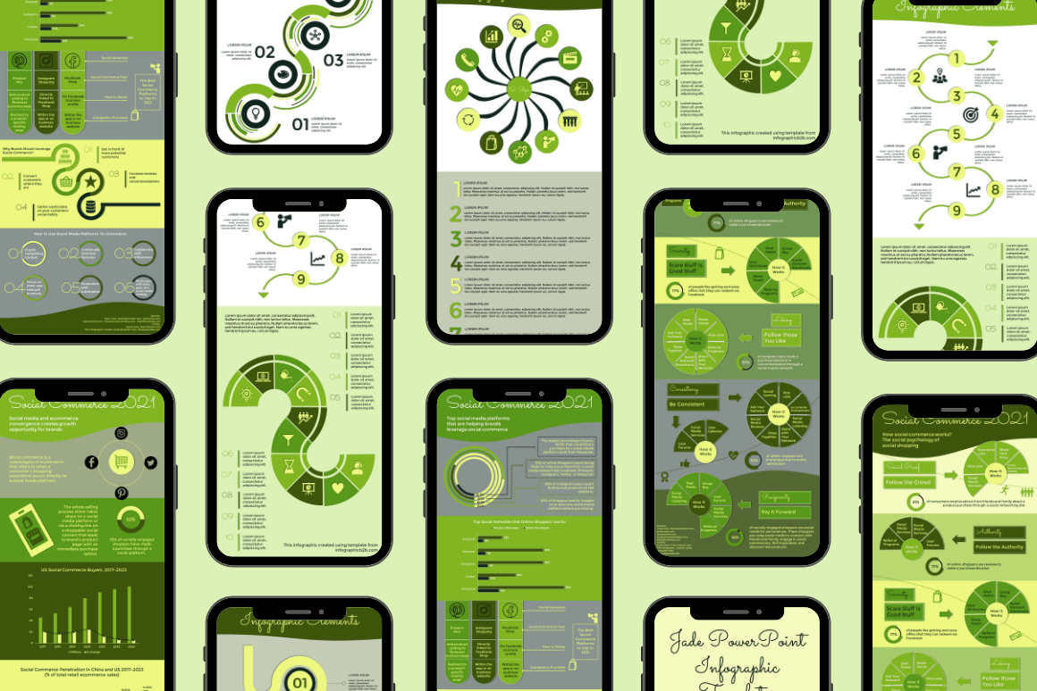 Jade PowerPoint Infographic Templates