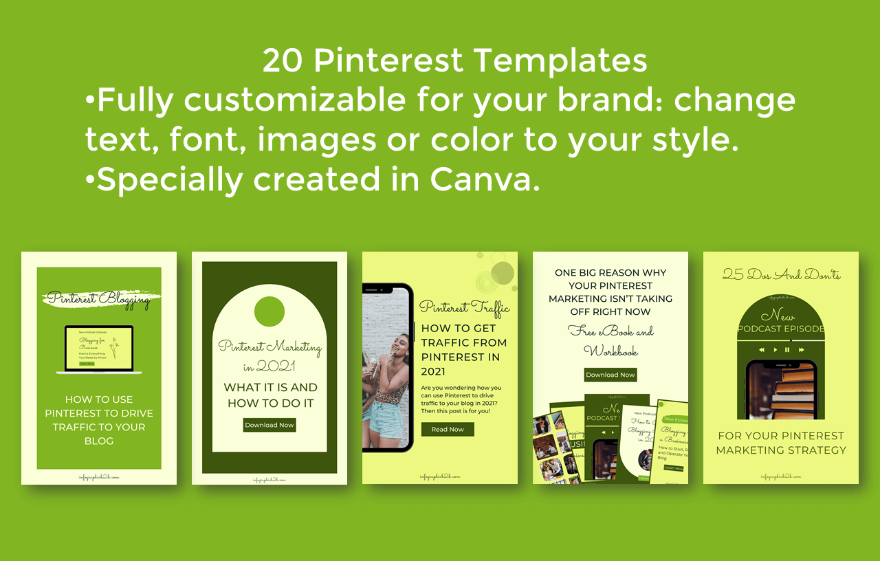 Jade Pinterest Pin Templates