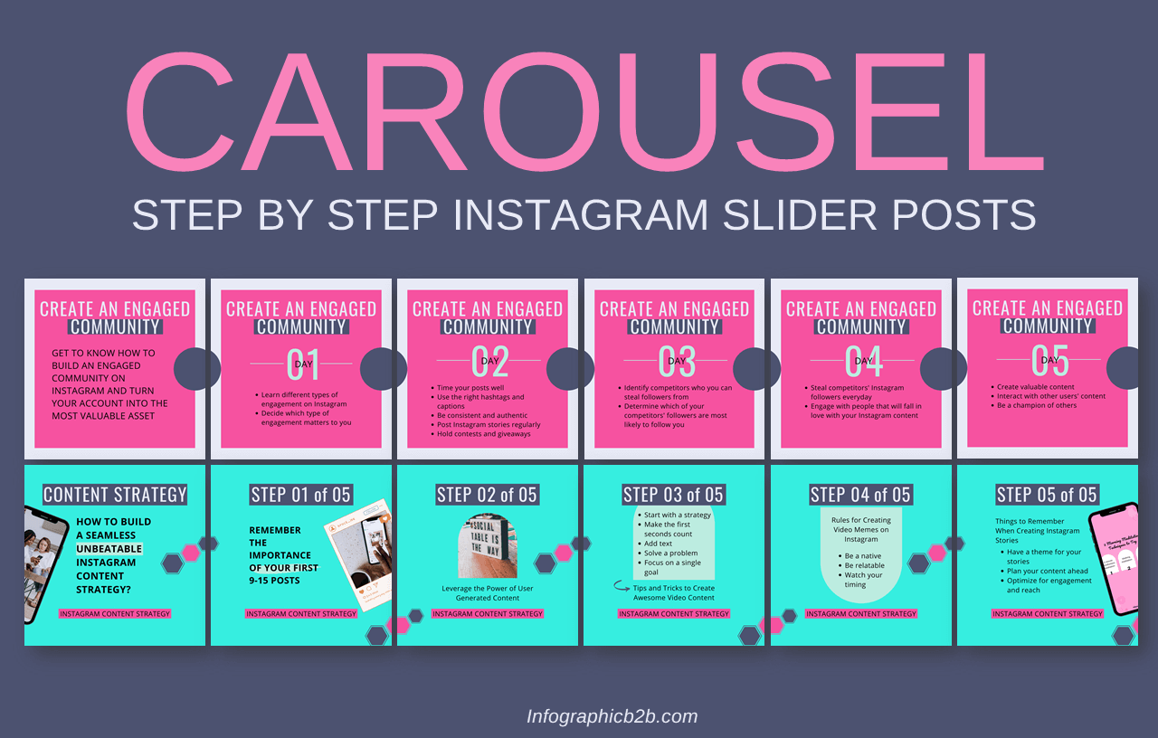 40 Instagram Carousel Post Templates for Online Course Creator